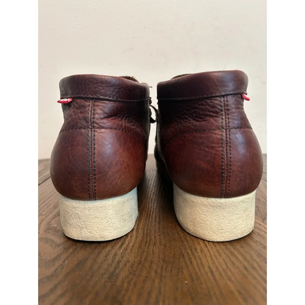 Original Clark's Men's Padmore 86256 Brown Oiled Leather Ankle Boots Size 9M
